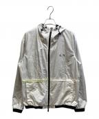 ARMANI EXCHANGEアルマーニ エクスチェンジ）の古着「RECYCLED FABRIC HOODED JACKET」｜ホワイト