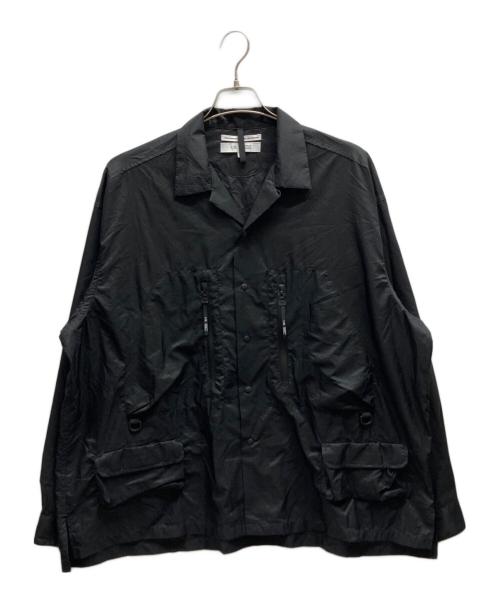 F/CE.（エフシーイー）F/CE. (エフシーイー) 15D NYLON RIPSTOP SHIRT ブラック サイズ:FREEの古着・服飾アイテム