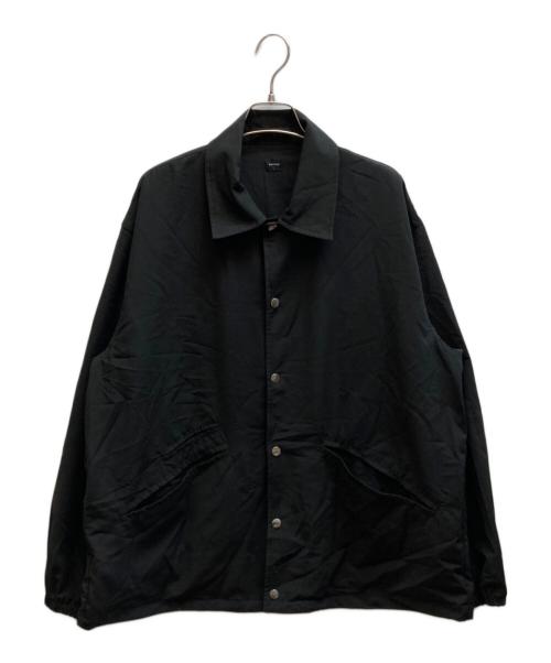 RHYTHR（リズル）RHYTHR (リズル) SUMMER WOOL MIX COACH JACKET - RHY-057 ブラック サイズ:Lの古着・服飾アイテム