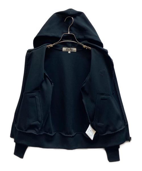 PLAY COMME des GARCONS（プレイコムデギャルソン）PLAY COMME des GARCONS (プレイコムデギャルソン) ジップパーカー / AZ-T171 ブラック サイズ:Mの古着・服飾アイテム