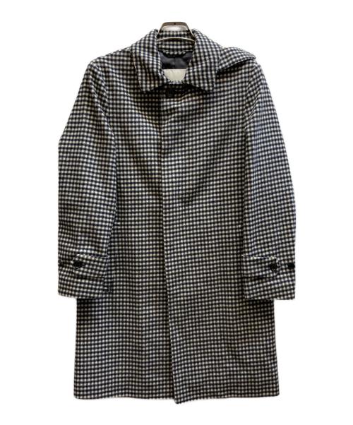 MACKINTOSH PHILOSOPHY（マッキントッシュ フィロソフィー）MACKINTOSH PHILOSOPHY (マッキントッシュ フィロソフィー) ウールコート/H1C15-412-07 グレー×ネイビー サイズ:36の古着・服飾アイテム