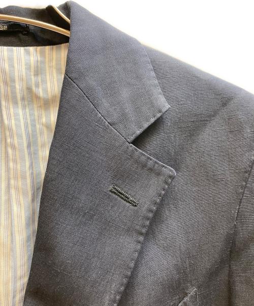 LARDINI（ラルディーニ）LARDINI (ラルディーニ) シルクリネンテーラードジャケット/PK45001EK ネイビー サイズ:44の古着・服飾アイテム