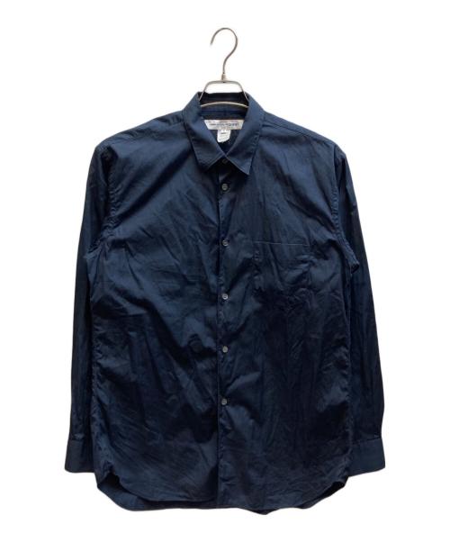 COMME des GARCONS SHIRT（コムデギャルソンシャツ）COMME des GARCONS SHIRT (コムデギャルソンシャツ) Cotton Poplin Shirt ネイビー サイズ:Mの古着・服飾アイテム