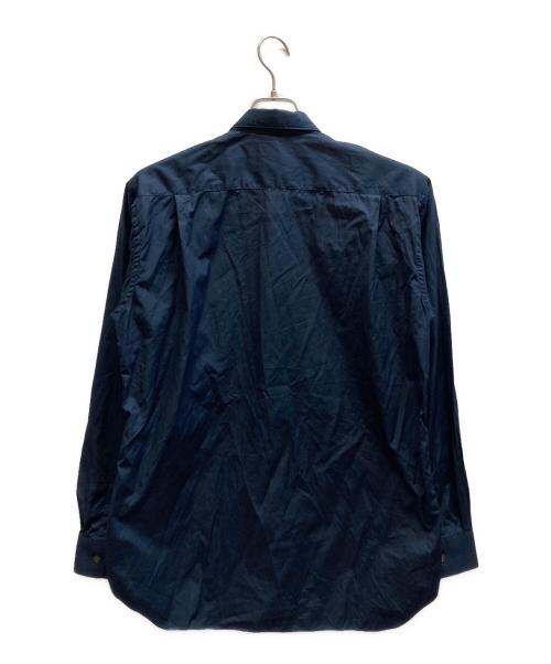 COMME des GARCONS SHIRT（コムデギャルソンシャツ）COMME des GARCONS SHIRT (コムデギャルソンシャツ) Cotton Poplin Shirt ネイビー サイズ:Mの古着・服飾アイテム