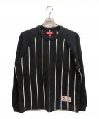 SUPREMEシュプリーム）の古着「Stripe Raglan L/S Top」｜ブラック