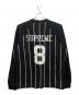 Supreme (シュプリーム) Stripe Raglan L/S Top ブラック サイズ:L：7000円