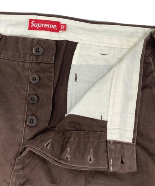 SUPREME（シュプリーム）SUPREME (シュプリーム) Pin Up Chino Pant ブラウン サイズ: 81cm (W32)の古着・服飾アイテム