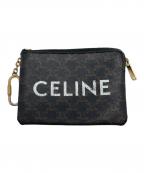 CELINEセリーヌ）の古着「トリオンフ キャンバス コイン＆カードパース/10C662CA2.38NO」｜ブラウン