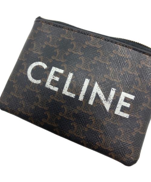 CELINE（セリーヌ）CELINE (セリーヌ) トリオンフ キャンバス コイン＆カードパース/10C662CA2.38NO ブラウン サイズ:₋の古着・服飾アイテム