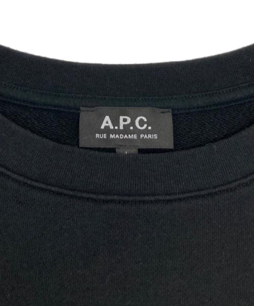 A.P.C.（アーペーセー）A.P.C. (アーペーセー) ロゴスウェット/24242-1-95281 ブラック サイズ:Lの古着・服飾アイテム