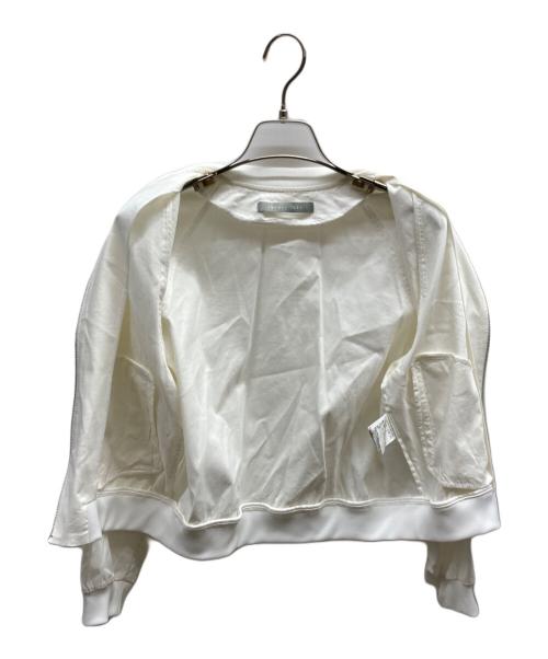 theory luxe（セオリーリュクス）theory luxe (セオリーリュクス) ジップアップブルゾン / 03-3204110 ホワイト サイズ:32の古着・服飾アイテム