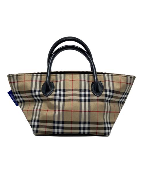 Burberry's（バーバリーズ）Burberry's (バーバリーズ) ノバチェックミニトートバッグ ブラウンの古着・服飾アイテム