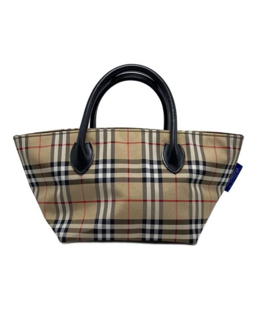 Burberry's（バーバリーズ）Burberry's (バーバリーズ) ノバチェックミニトートバッグ ブラウンの古着・服飾アイテム