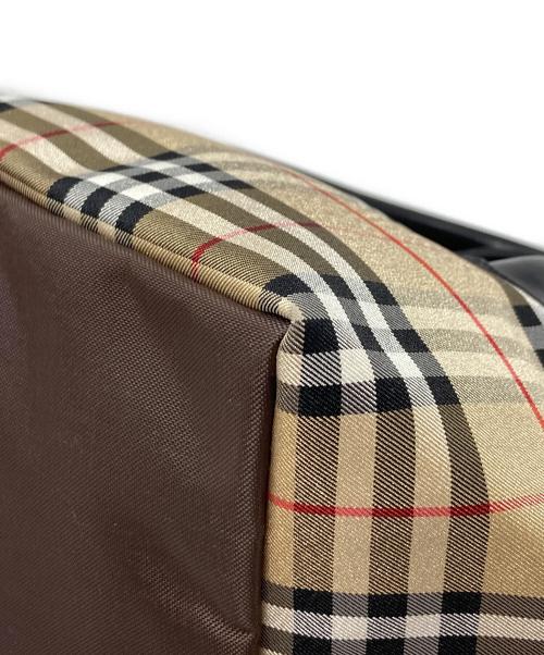 Burberry's（バーバリーズ）Burberry's (バーバリーズ) ノバチェックミニトートバッグ ブラウンの古着・服飾アイテム