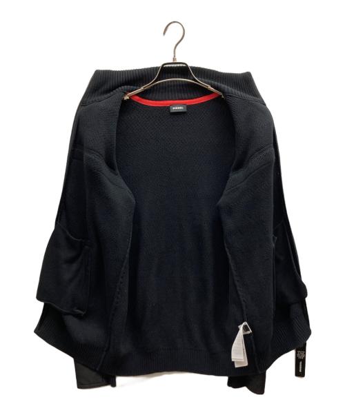 DIESEL（ディーゼル）DIESEL (ディーゼル) ハイネックジップアップジャケット ブラック サイズ:Sの古着・服飾アイテム