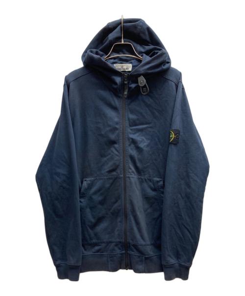 STONE ISLAND（ストーンアイランド）STONE ISLAND (ストーンアイランド) コットン ジップアップパーカー/731561150 ネイビー サイズ:Lの古着・服飾アイテム