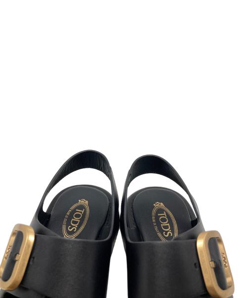 TOD'S（トッズ）TOD'S (トッズ) ダブルバックルサンダル/XXW11K0FH50 ブラック サイズ:34の古着・服飾アイテム