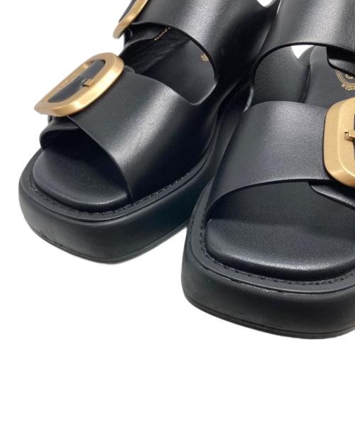 TOD'S（トッズ）TOD'S (トッズ) ダブルバックルサンダル/XXW11K0FH50 ブラック サイズ:34の古着・服飾アイテム