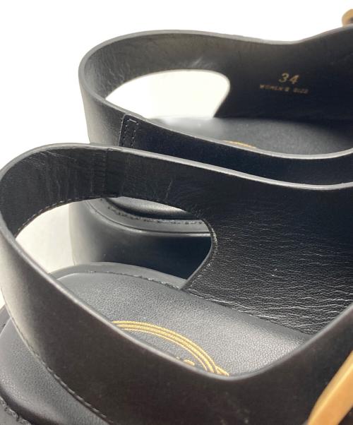 TOD'S（トッズ）TOD'S (トッズ) ダブルバックルサンダル/XXW11K0FH50 ブラック サイズ:34の古着・服飾アイテム