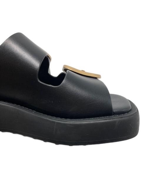 TOD'S（トッズ）TOD'S (トッズ) ダブルバックルサンダル/XXW11K0FH50 ブラック サイズ:34の古着・服飾アイテム