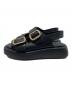 TOD'S (トッズ) ダブルバックルサンダル/XXW11K0FH50 ブラック サイズ:34：30000円