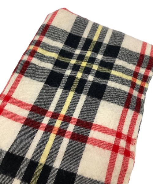 COMME des GARCONS HOMME（コムデギャルソン オム）COMME des GARCONS HOMME (コムデギャルソン オム) タータンチェックウールマフラー/HB-K402 レッド サイズ:₋の古着・服飾アイテム