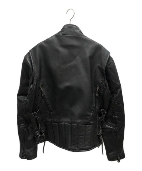 VINTAGE（ヴィンテージ）VINTAGE (ヴィンテージ) レザージャケット ブラック サイズ:38の古着・服飾アイテム