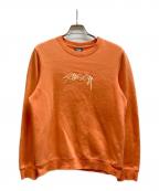 stussyステューシー）の古着「スウェット」｜オレンジ