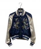 Ameri×STUDIOUSアメリ×ステュディオス）の古着「lillybell souvenir jacket / 017160230」｜ネイビー