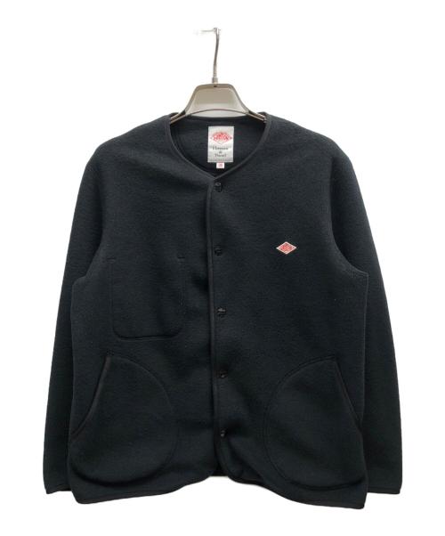 DANTON（ダントン）DANTON (ダントン) フリースカラーレスジャケット ブラック サイズ:36の古着・服飾アイテム