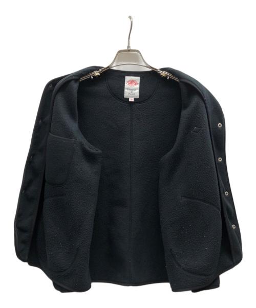 DANTON（ダントン）DANTON (ダントン) フリースカラーレスジャケット ブラック サイズ:36の古着・服飾アイテム