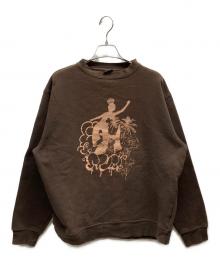 stussy（ステューシー）の古着「プリントスウェット」｜ブラウン