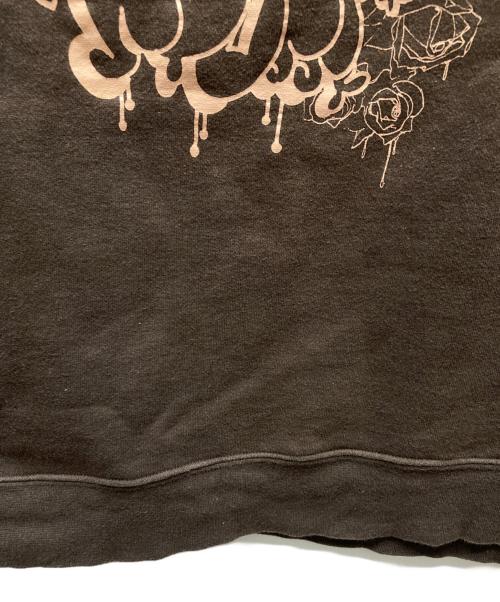 stussy（ステューシー）stussy (ステューシー) プリントスウェット ブラウン サイズ:Mの古着・服飾アイテム