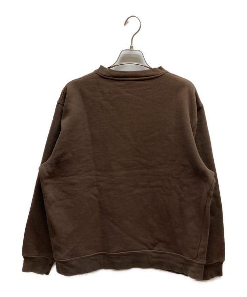 stussy（ステューシー）stussy (ステューシー) プリントスウェット ブラウン サイズ:Mの古着・服飾アイテム