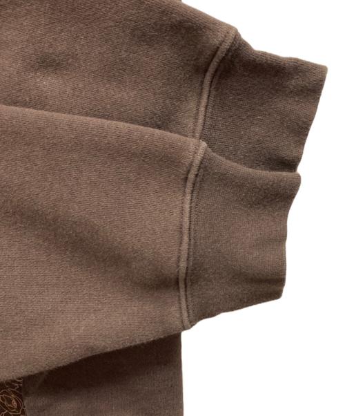 stussy（ステューシー）stussy (ステューシー) プリントスウェット ブラウン サイズ:Mの古着・服飾アイテム