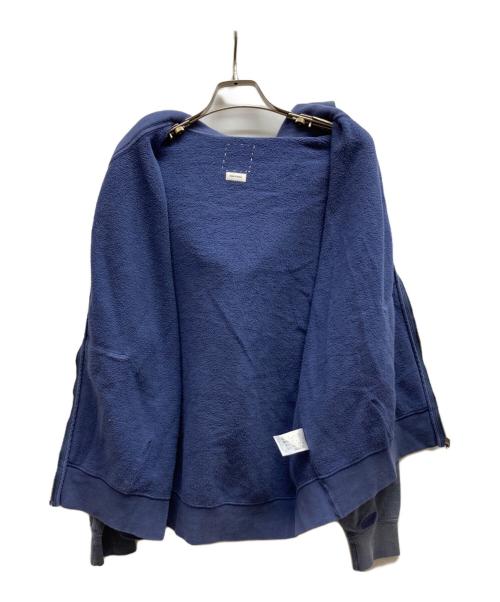 VISVIM（ビズビム）VISVIM (ビズビム) JUMBO SB SWEAT HOODIE F.Z.CRASH/0125105010018 ネイビー サイズ:3の古着・服飾アイテム