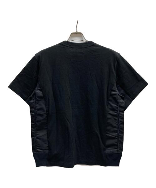 sacai（サカイ）sacai (サカイ) 異素材コンビ半袖カットソー/26-04019M ブラック サイズ:1の古着・服飾アイテム