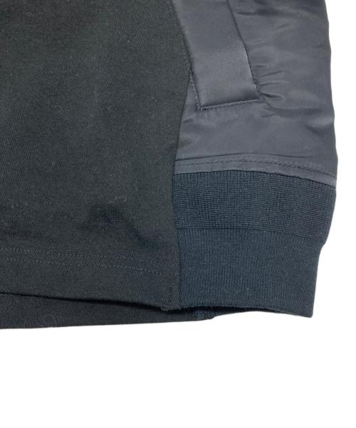 sacai（サカイ）sacai (サカイ) 異素材コンビ半袖カットソー/26-04019M ブラック サイズ:1の古着・服飾アイテム