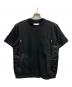 sacai（サカイ）の古着「異素材コンビ半袖カットソー/26-04019M」｜ブラック
