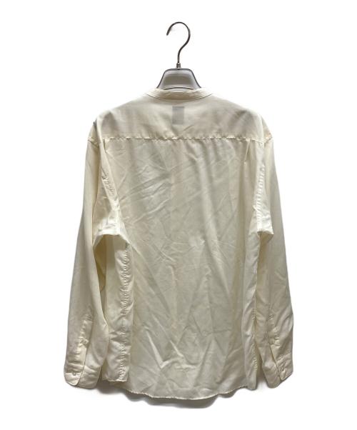 BATONER（バトナ―）BATONER (バトナ―) SUMMER WOOL BAND COLLAR SHIRT / BN-23SM-024 ベージュ サイズ:2の古着・服飾アイテム