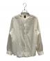 BATONER（バトナ―）の古着「SUMMER WOOL BAND COLLAR SHIRT / BN-23SM-024」｜ベージュ