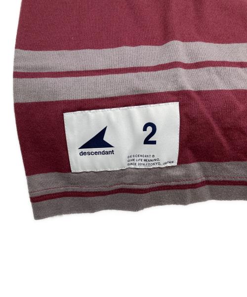 DESCENTE（デサント）DESCENTE (デサント) HORIZONTAL CROP SSカットソー レッド サイズ:2の古着・服飾アイテム
