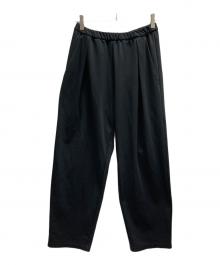 BATONER（バトナ―）の古着「ONE TUCK JERSEY PANTS/BN-24FM-094」｜ブラック