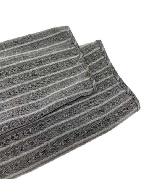 GIORGIO ARMANI（ジョルジオアルマーニ）GIORGIO ARMANI (ジョルジオアルマーニ) ストライプコート グレー サイズ:38の古着・服飾アイテム
