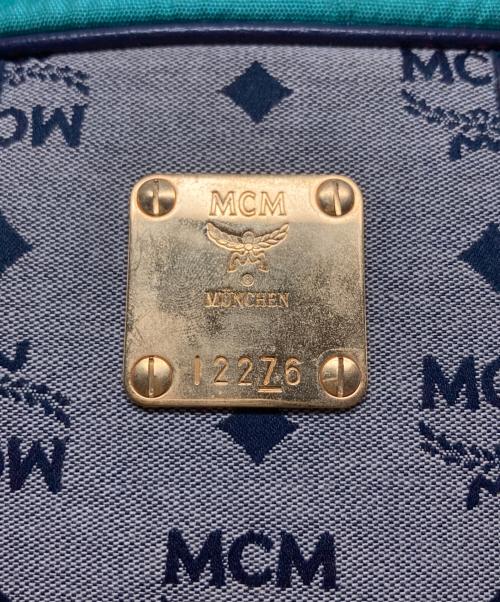 MCM（エムシーエム）MCM (エムシーエム) ハンドバッグ ブルー×グリーンの古着・服飾アイテム
