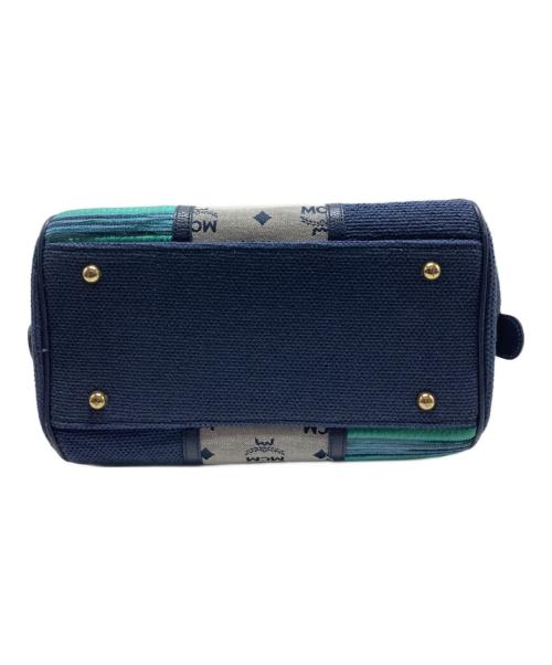 MCM（エムシーエム）MCM (エムシーエム) ハンドバッグ ブルー×グリーンの古着・服飾アイテム