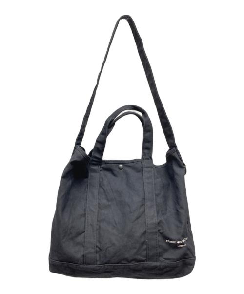 COMME des GARCONS HOMME（コムデギャルソン オム）COMME des GARCONS HOMME (コムデギャルソン オム) コットンキャンバス 製品洗いトートバッグ ブラックの古着・服飾アイテム