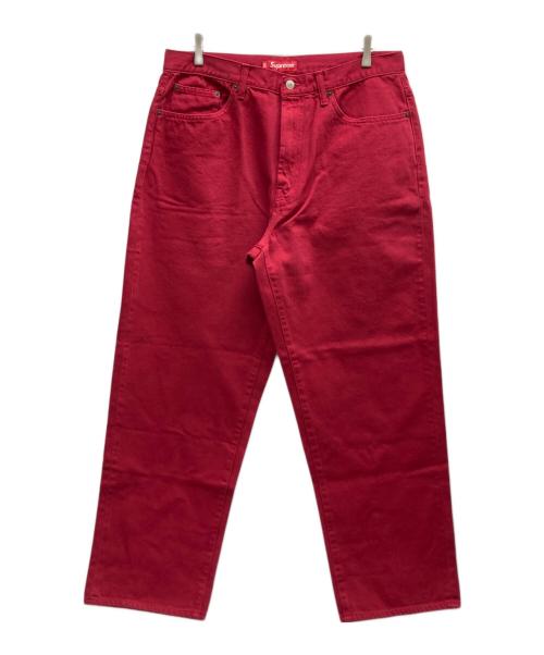 SUPREME（シュプリーム）SUPREME (シュプリーム) Baggy Jean レッド サイズ:W34の古着・服飾アイテム