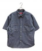 SUPREMEシュプリーム）の古着「Loose Fit S/S Denim Painter Shirt」｜ネイビー