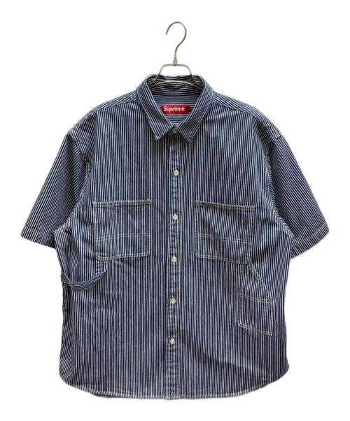 SUPREME（シュプリーム）SUPREME (シュプリーム) Loose Fit S/S Denim Painter Shirt ネイビー サイズ:Lの古着・服飾アイテム